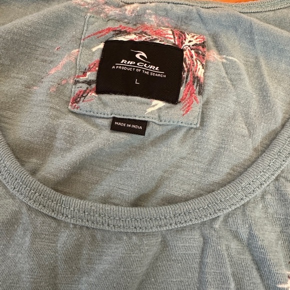 RIP CURL TANK PALM TREE Men size L SURF - Picture 3 of 5